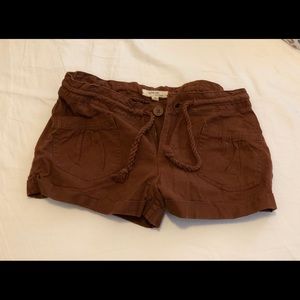 I LOVE H81 brown shorts